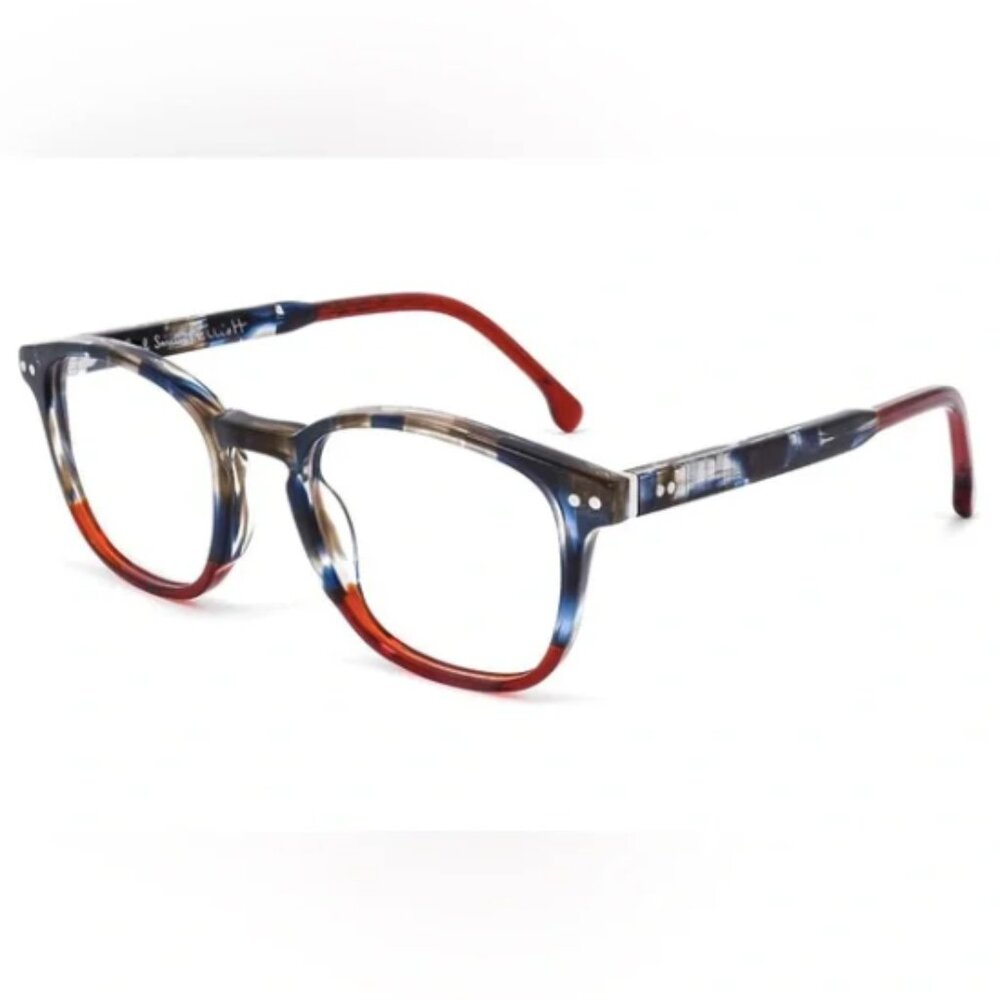 PAUL SMITH PSOP05951 ELLIOT 004 BLUE CLOUDY HAVANA 51/21/145 MALE Eyewear Frame